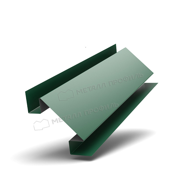Такую продукцию, как Планка угла внутреннего сложного 75х3000 (ПЭ-01-6005-0.5), можно заказать в Компании Металл Профиль.
